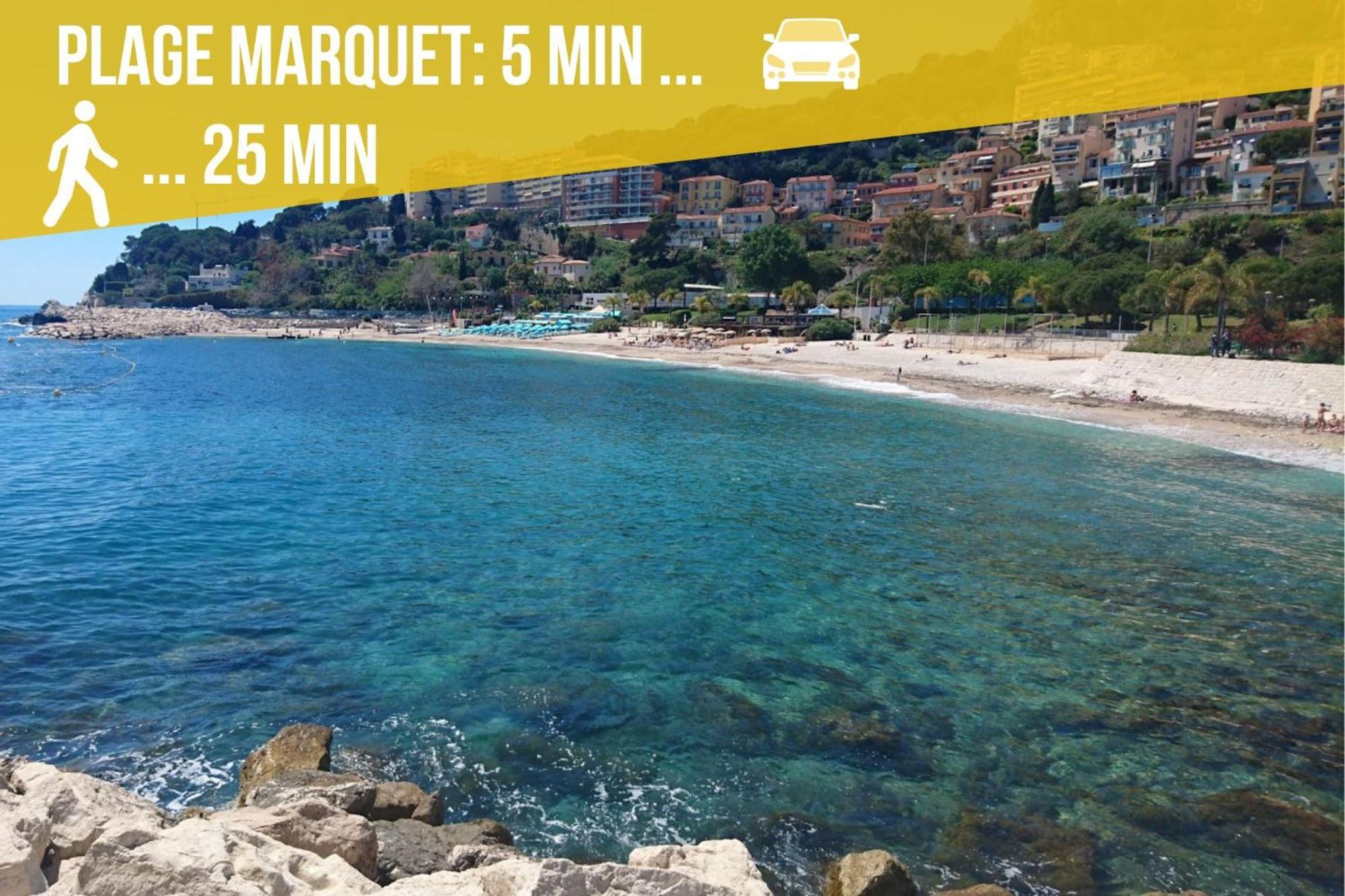 Luxueux Appartement - Vue Mer - Piscine - Free Parking - Monaco Cap-d'Ail Luaran gambar