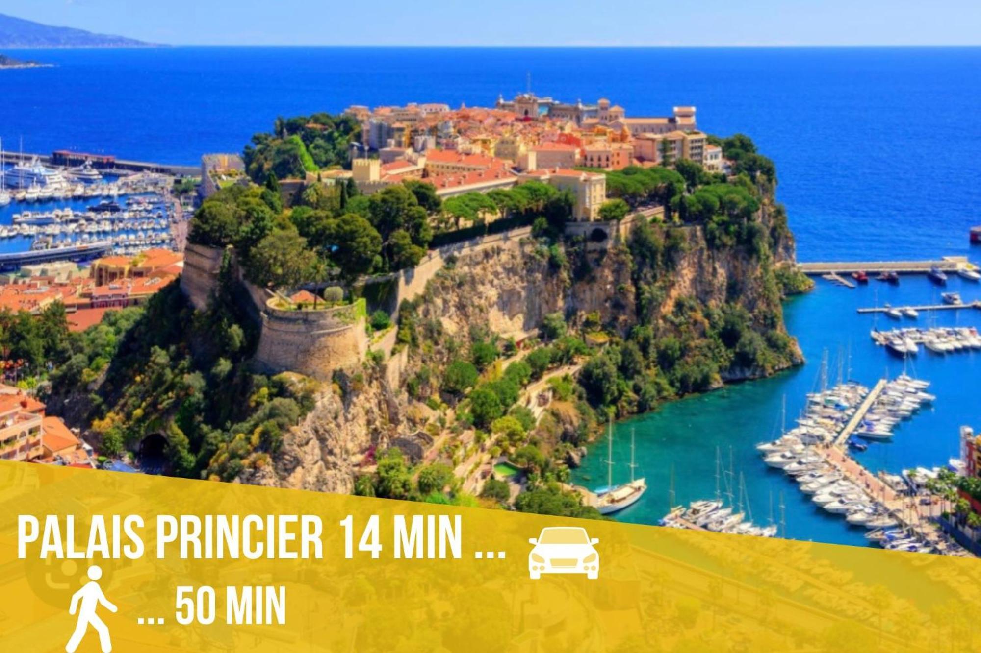 Luxueux Appartement - Vue Mer - Piscine - Free Parking - Monaco Cap-d'Ail Luaran gambar